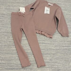 Zara Kids Mauve Knit Bottoms